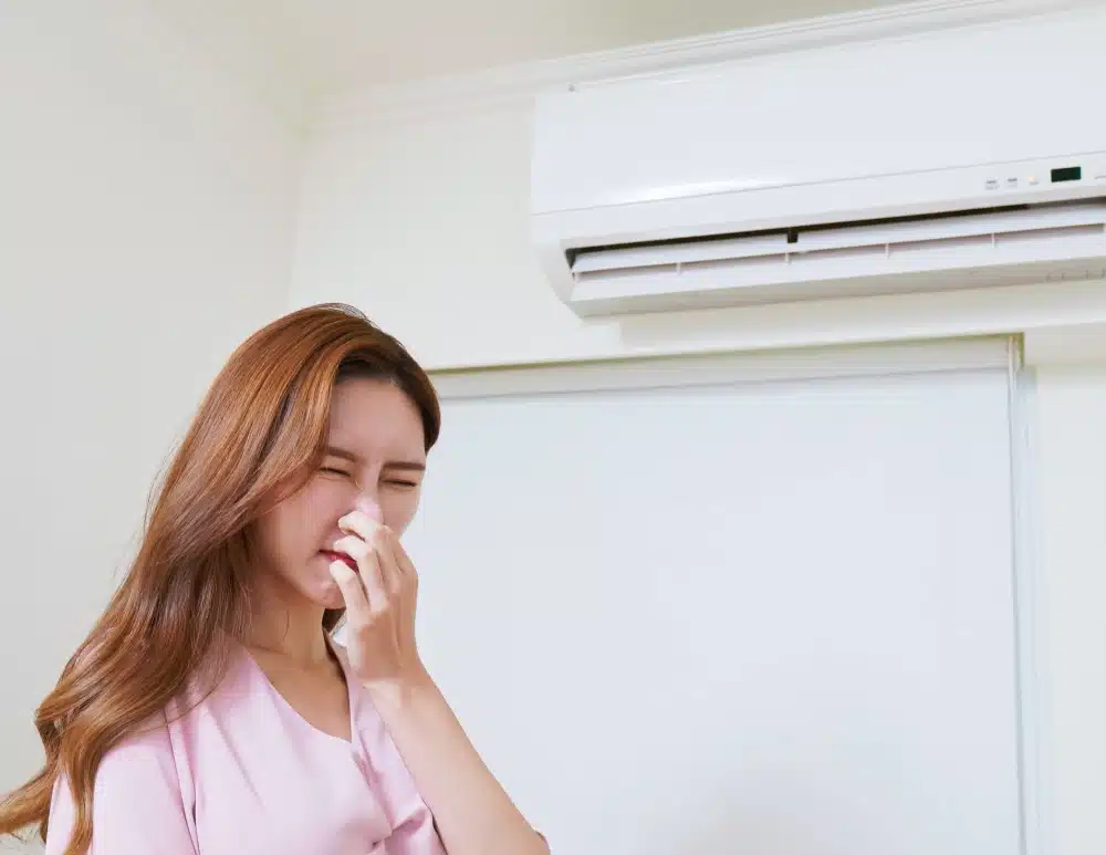 common aircon issues - aircon weird smell