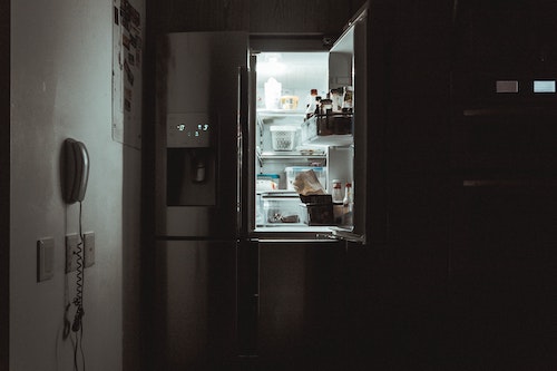 opened fridge