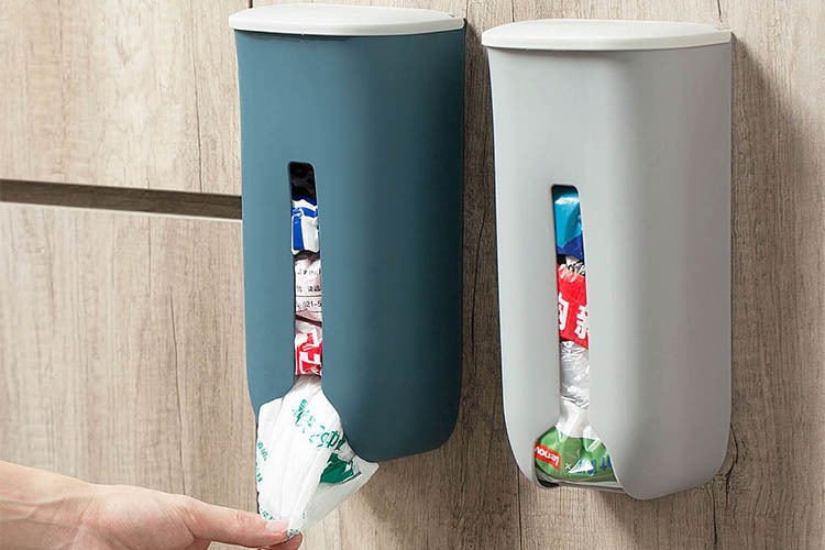 home organisation products - plastic bag dispenser